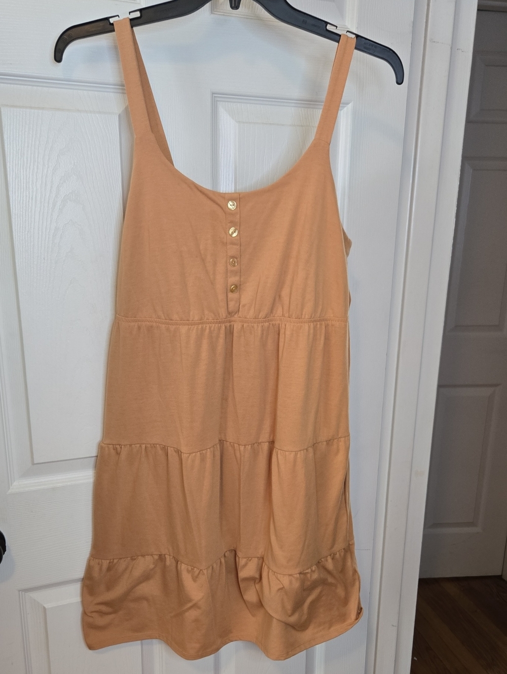 LuLaRoe Tiered Dress with Button Detail